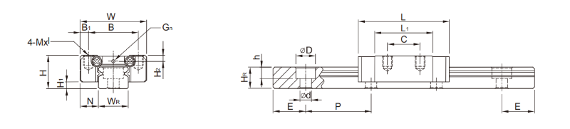 HIWIN上銀微型妖精国产亚洲精品无码成人MGN9C尺寸詳解